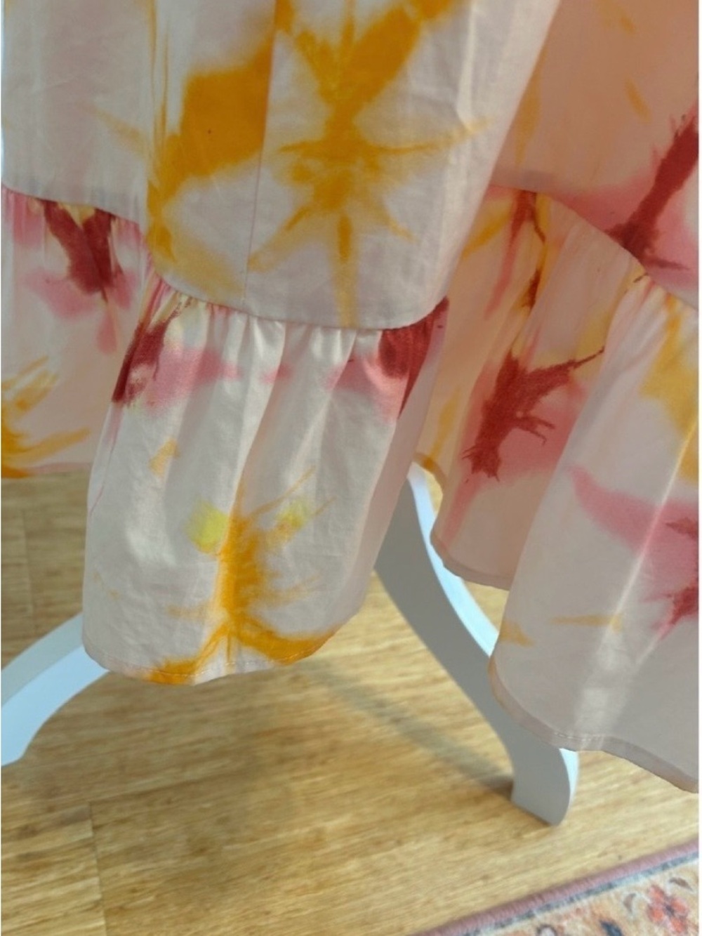 Rails Off White Maxi Dress with Pink & Yellow Tie-Dye - Picture 9 of 10
